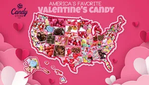 CandyStore.com Top Valentine's Day Candy by State